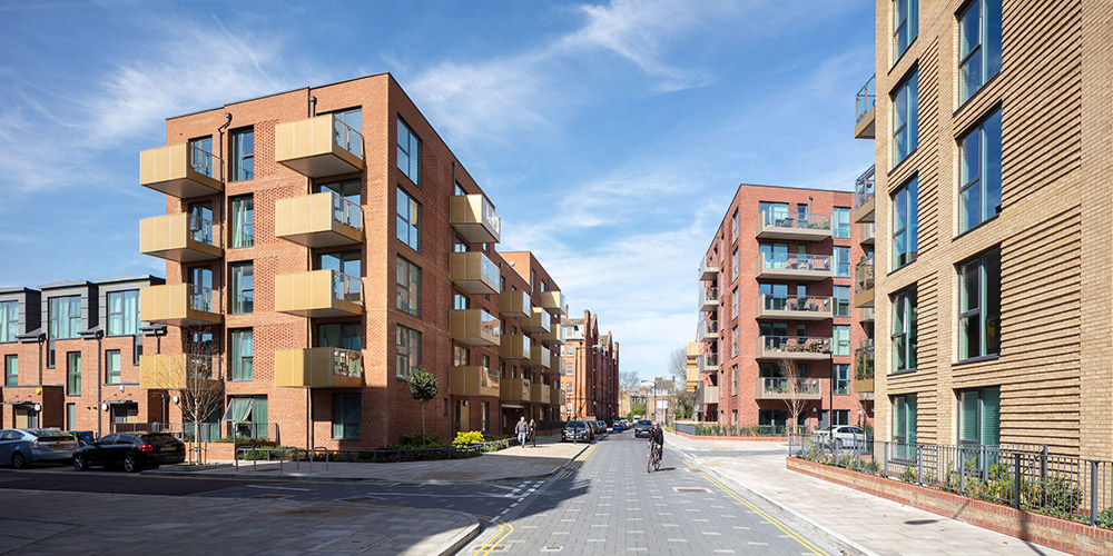 Camberwell Fields creates a sustainable neighbourhood of 279 one, two and three-bedroom homes arranged in 10 separate blocks for shared ownership, rental and outright sale. The development reconnects the neighbourhood with urban blocks, carefully responding to the scale and materials of the surrounding context and creating new pedestrian routes linking through to the surrounding area. New private landscaped courtyards, communal roof terraces and generous balconies are created with the project achieving Code for Sustainable Homes Level 4. The project was highly praised by the Considerate Constructors Scheme for its exceptional dedication to considerate construction. We provided all mechanical and electrical services.