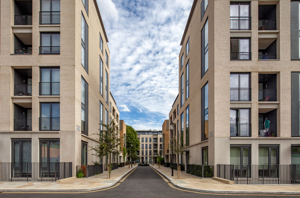 The buildings have been designed with a thermally efficient building fabric throughout; brown roofs to a majority of properties promote biodiversity and attenuate rainfall, and underground water attenuation reduces the impact of stormwater on the development and prevent local flooding. The project achieves Code for Sustainable Homes Level 4 and Lifetime Homes requirements.