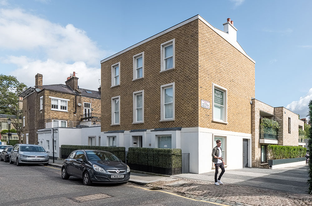 West Village is a new build development in the heart of Notting Hill. The development comprises of nine new mews houses, with common refuse, bike stores and a shared car stacker for parking. Each apartment has a minimum of three-bedrooms and benefits from secure underground car parking in addition to a high-quality specification. The house facing the road has been designed to blend in with the existing properties on Victoria Gardens while the remaining houses are set-back from the road and designed with a more contemporary aesthetic including flat roofs and modern balconies providing additional amenity space. We provided all mechanical and electrical services including soil waste and ventilation, water, heating and lighting design.